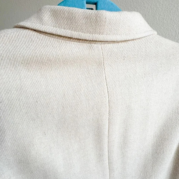 Vintage Made In Japan Ivory Cream Wool Blend Blazer marked 9/10 fits S/M - Picture 12 of 12